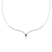 Colier tenis argint cu piatra albastra DiAmanti SMT-1021S-N-AS